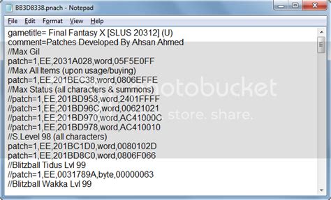 Final Fantasy X Pnach Download Google. . F0800c1e pnach download